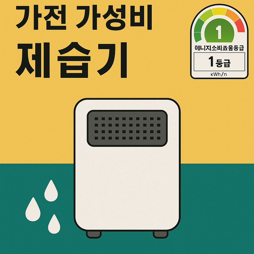 에너지 소비효율 1등급 가전 가성비 제습기