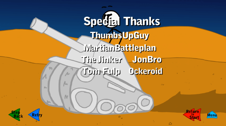 헨리스틱민3-비행선-잠입-플래시게임-종료-화면