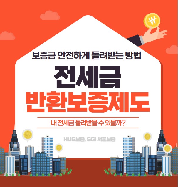 전세보증금 반환보증제도의 보증조건과 신청방법을 한눈에 정리했습니다