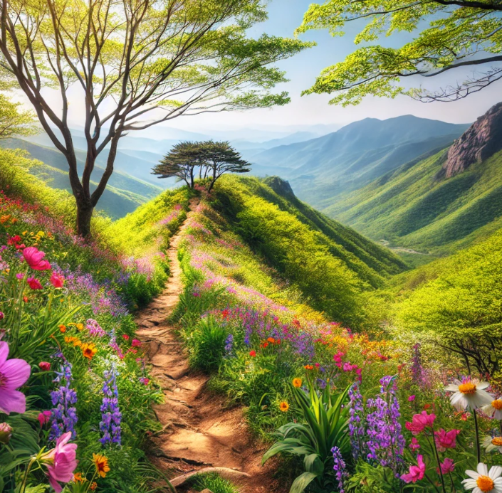 깃대봉의 자연경관 사진