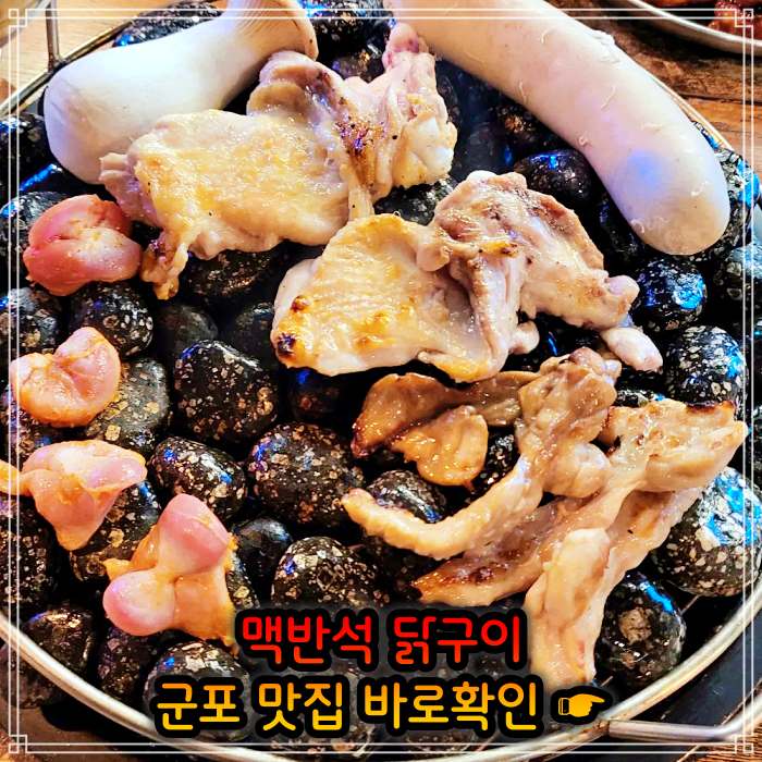 경기 군포 맛집 맥반석 소금 양념 닭구이