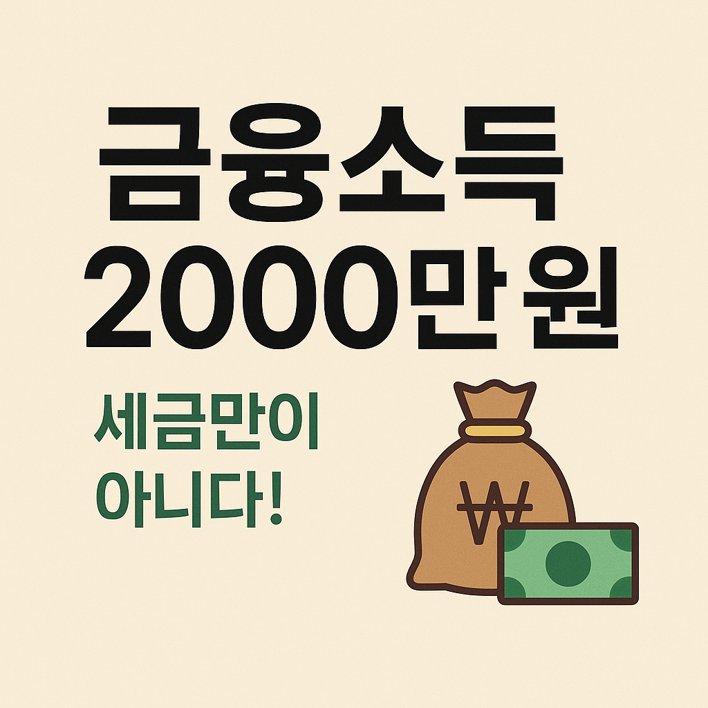 금융소득 2000만원 초과 되면 세금은 얼마일까?