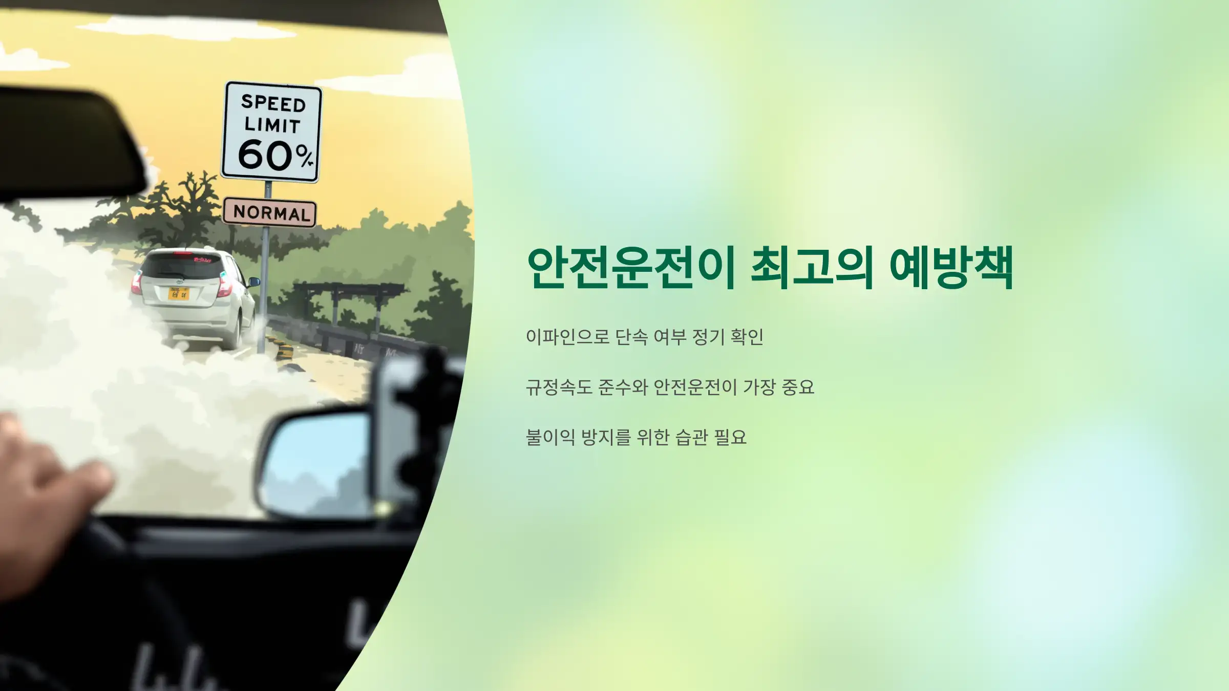 안전운전이 최고의 예방입니다