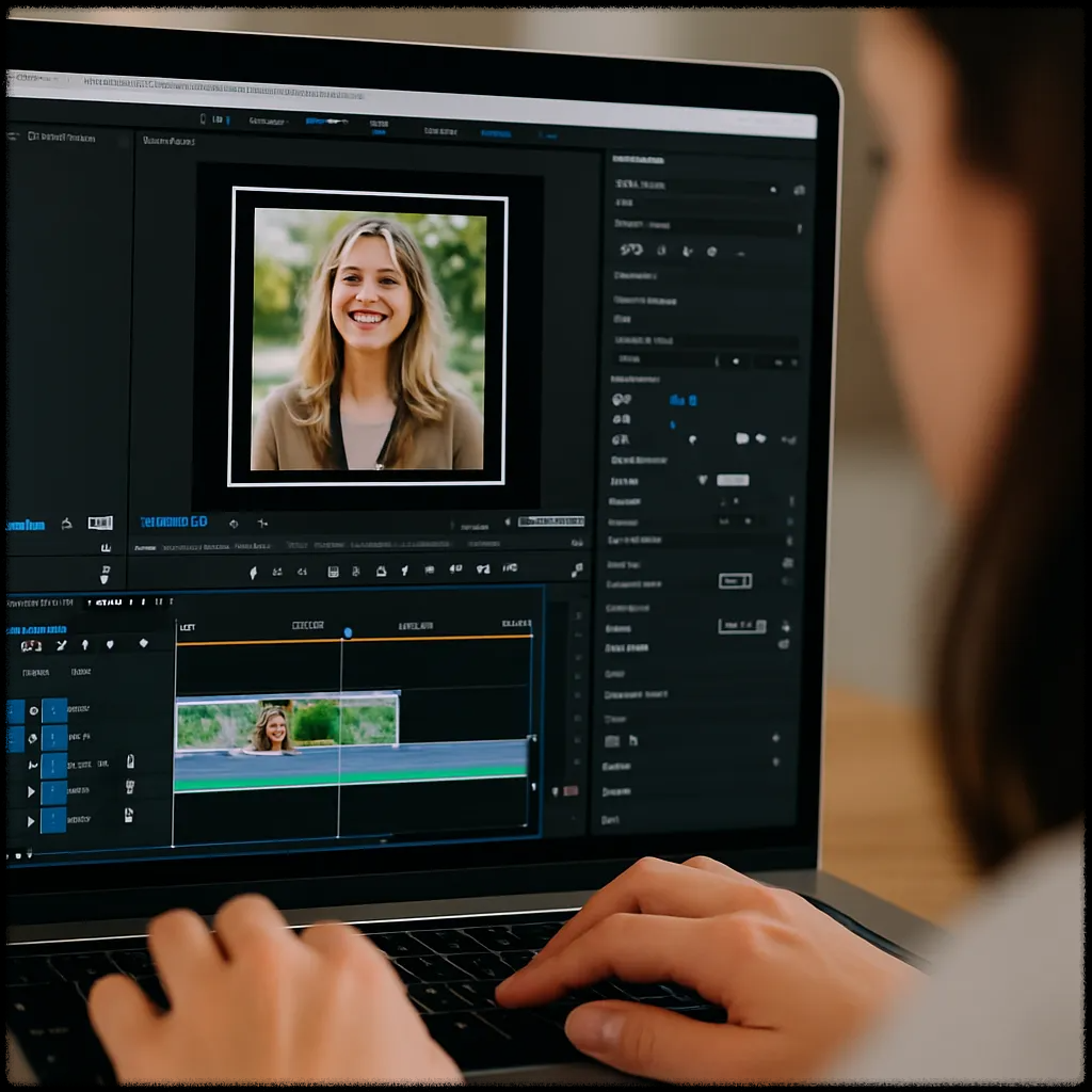 온라인으로 영상 프레임을 제작하는 부업을 나타낸 이미지