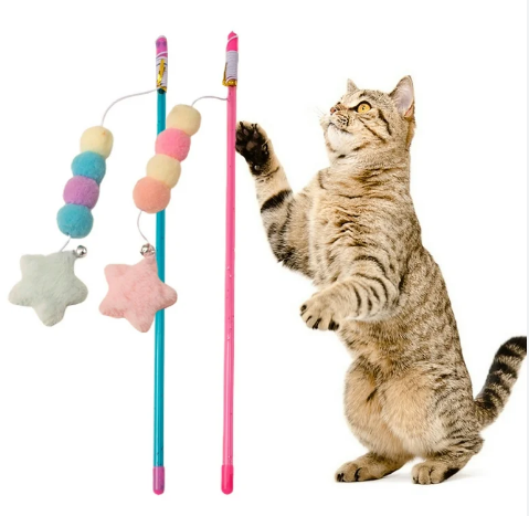 고양이를 위한 다양한 놀이 도구 이미지