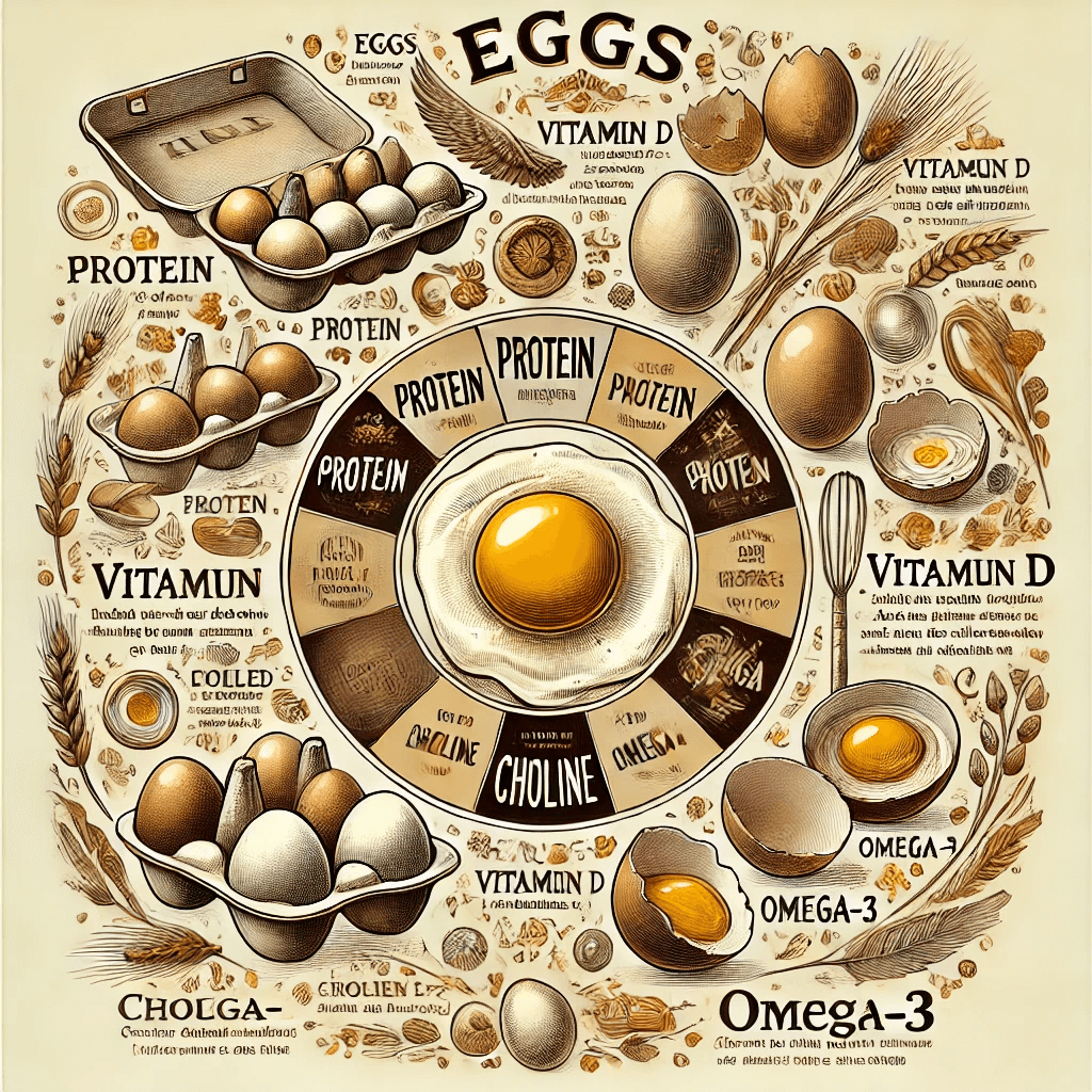 계란의 영양분에 대한 정보를 넣은 이미지