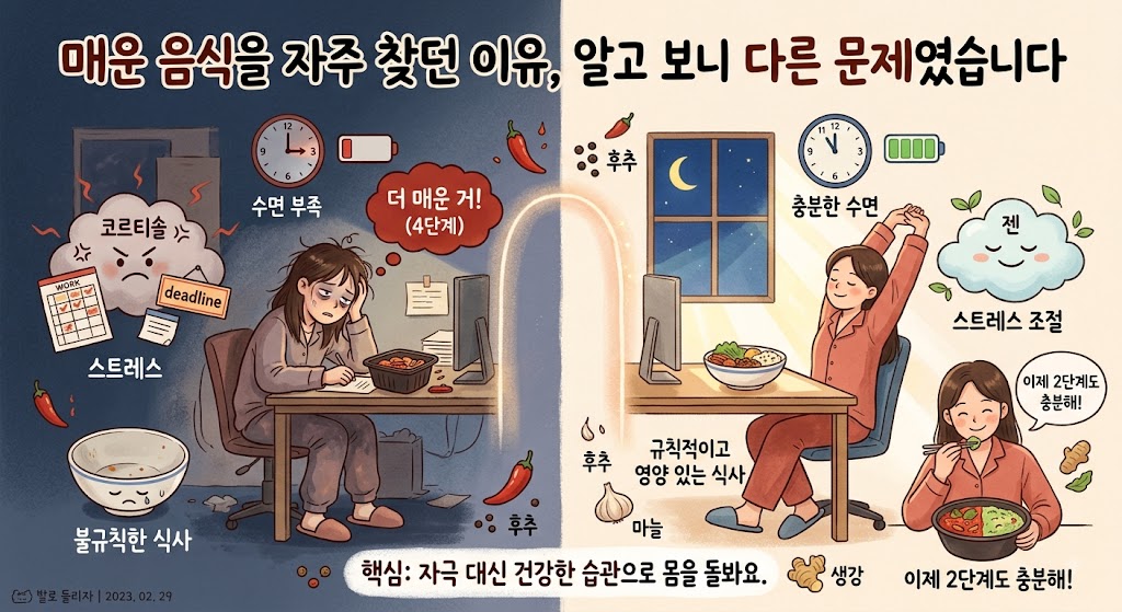 매운 음식을 자주 찾던 이유, 알고 보니 다른 문제였습니다