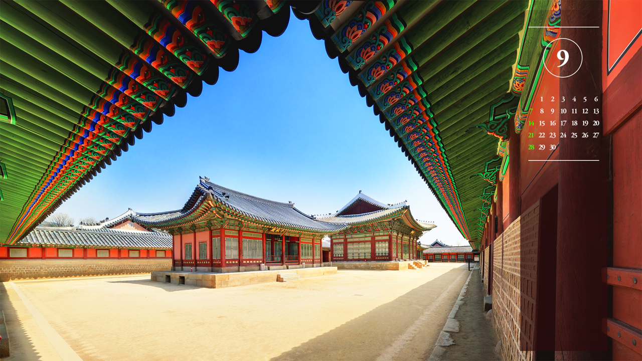 08 경복궁 천추전과 사정전 A - 2025년9월 노트북배경화면