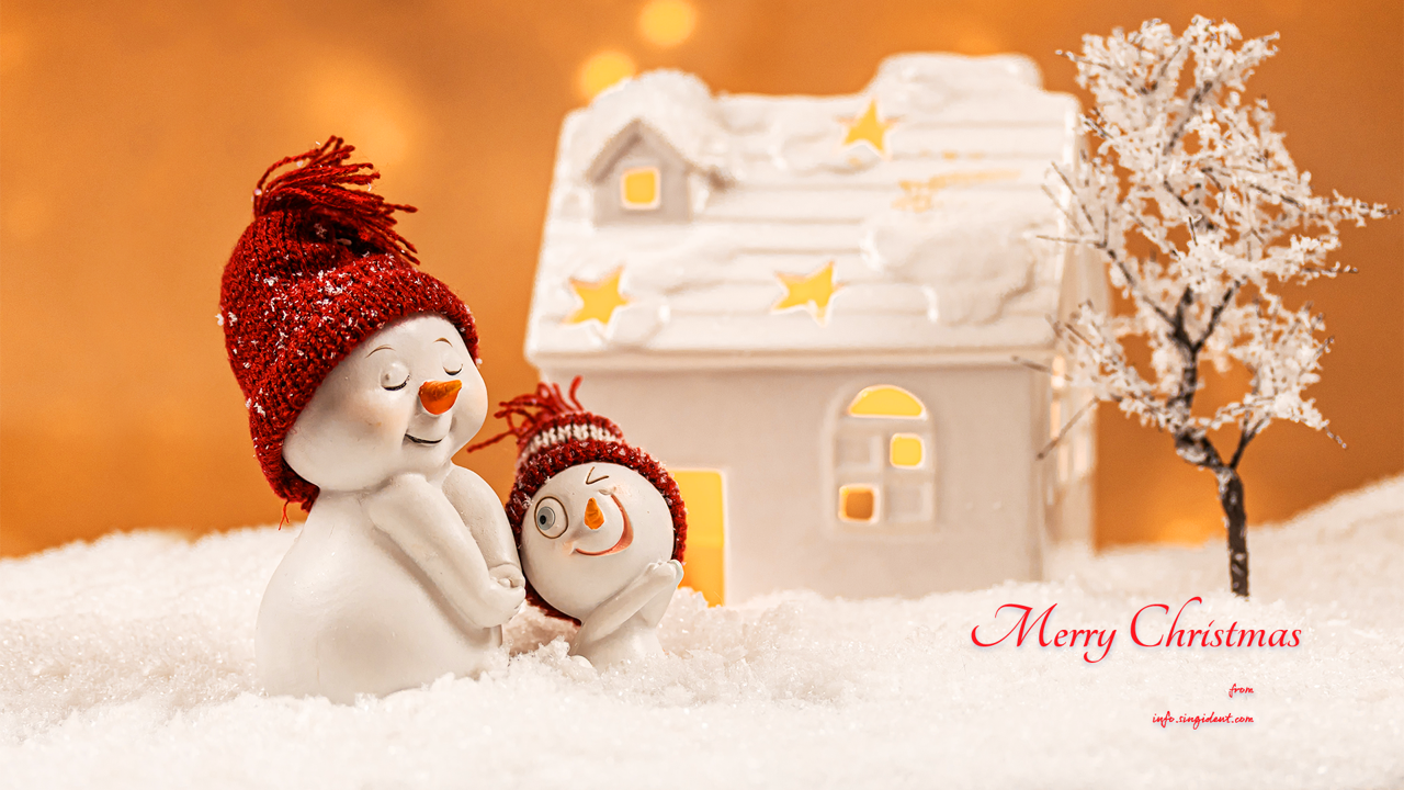 07 눈사람 인형 C - Merry Christmas 크리스마스배경화면