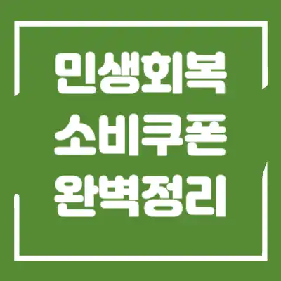 민생회복 소비쿠폰 섬네일