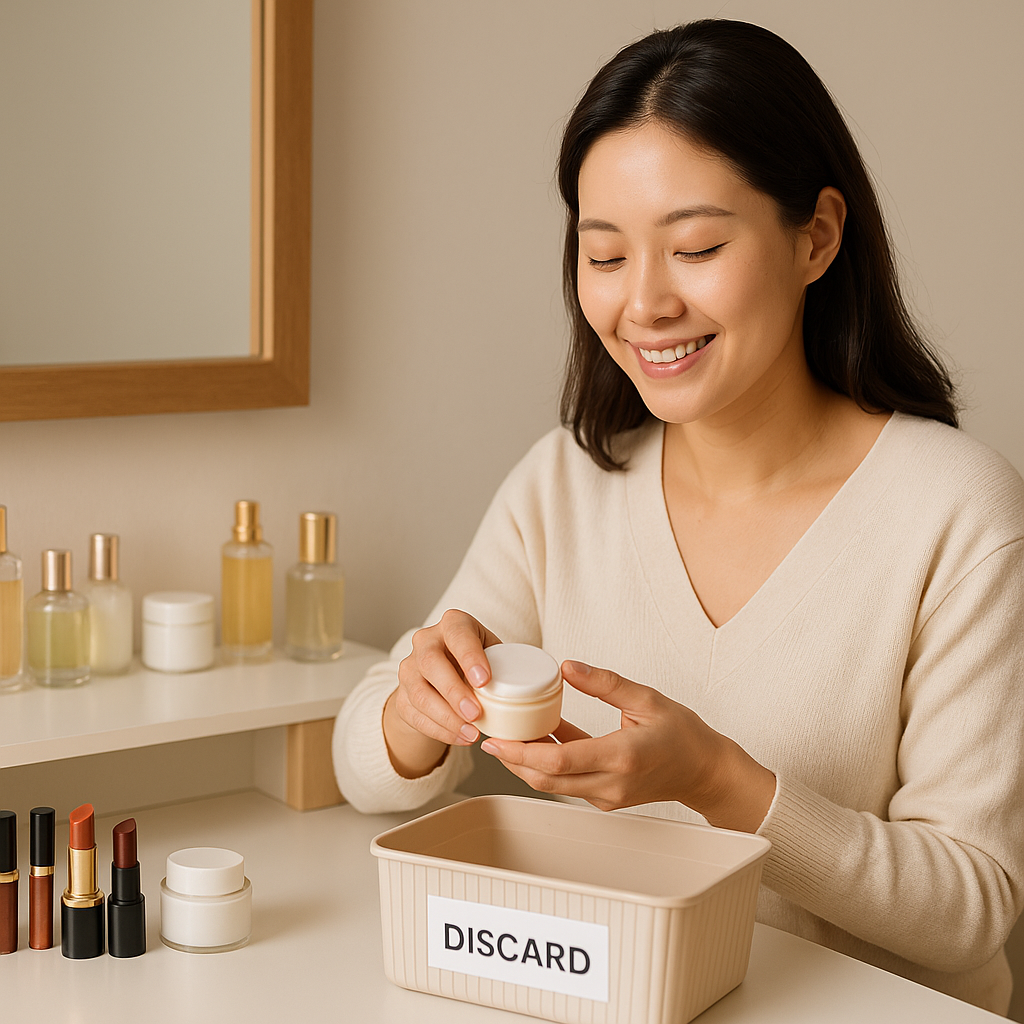 오래된 화장품 정리