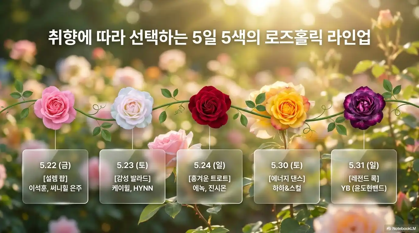 곡성 장미축제 날짜별 초대가수