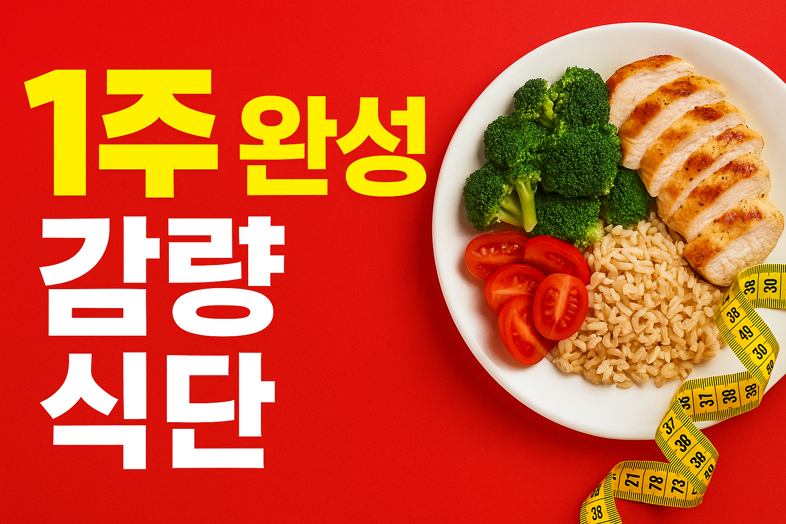 1주 완성 감량 식단