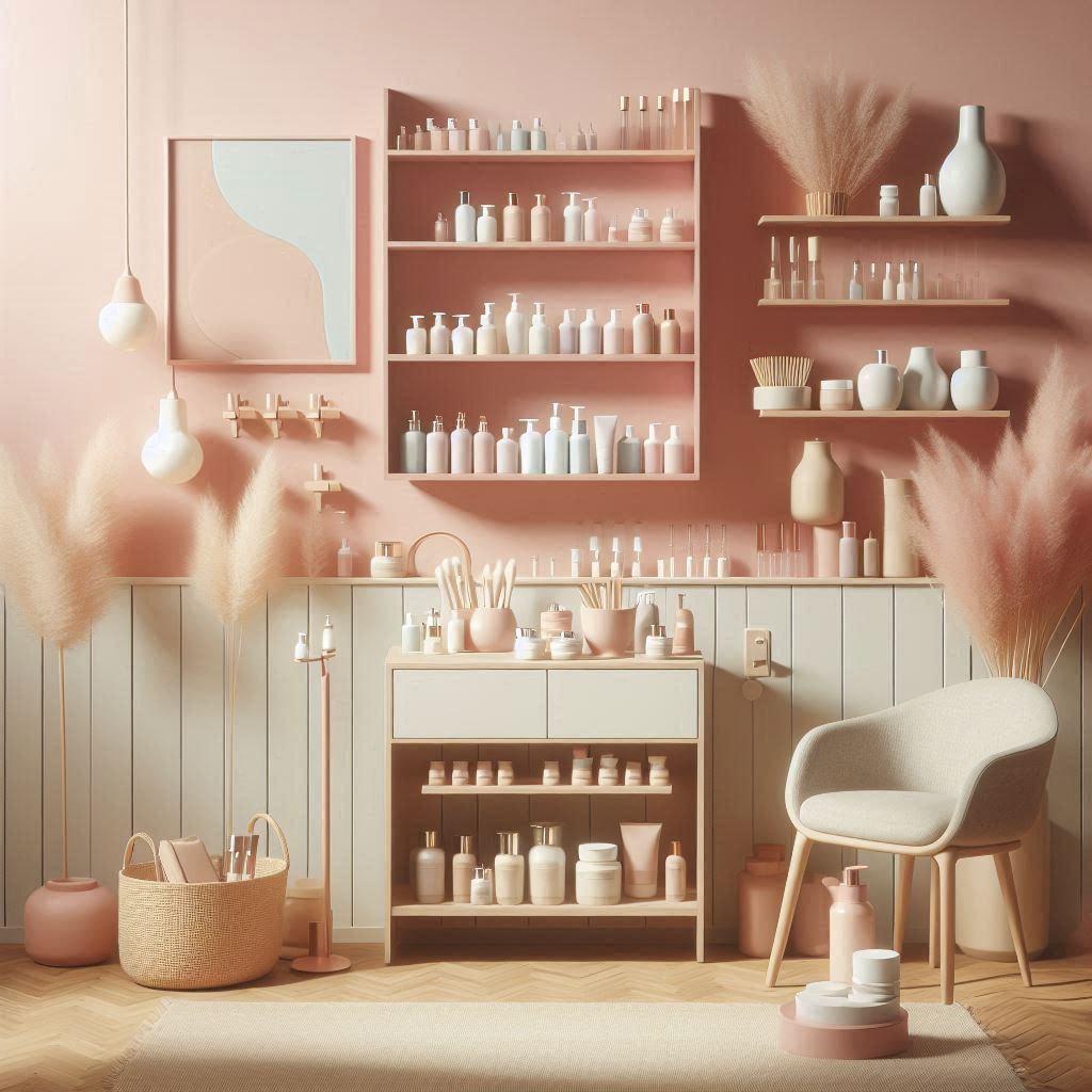 피부,체형관리 샵 배경