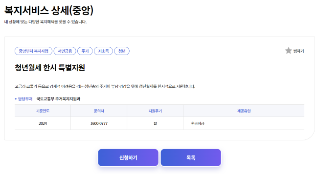 2차 청년월세 특별지원 신청하세요 지원 대상 및 신청