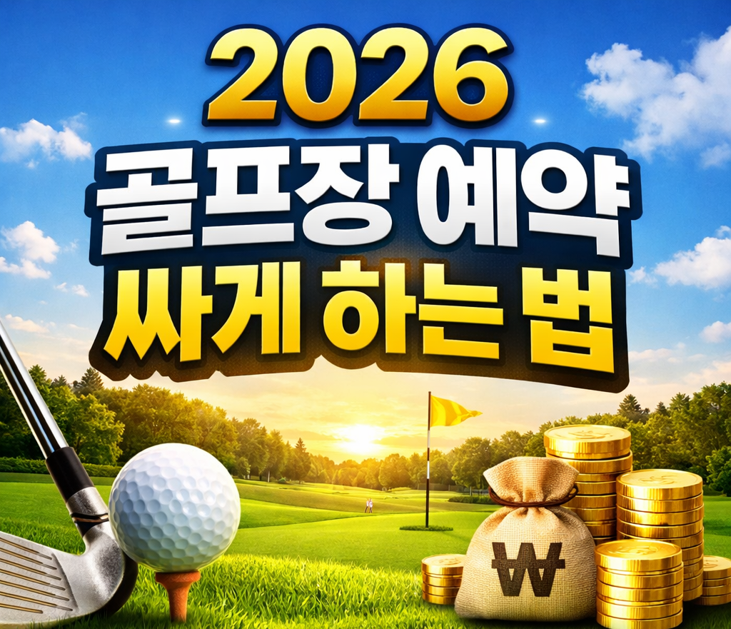 2026 골프장 예약 싸게 하는 법, 모르면 최대 10만원 손해 보는 이유