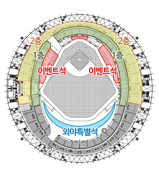 리모델링 구장 좌석표