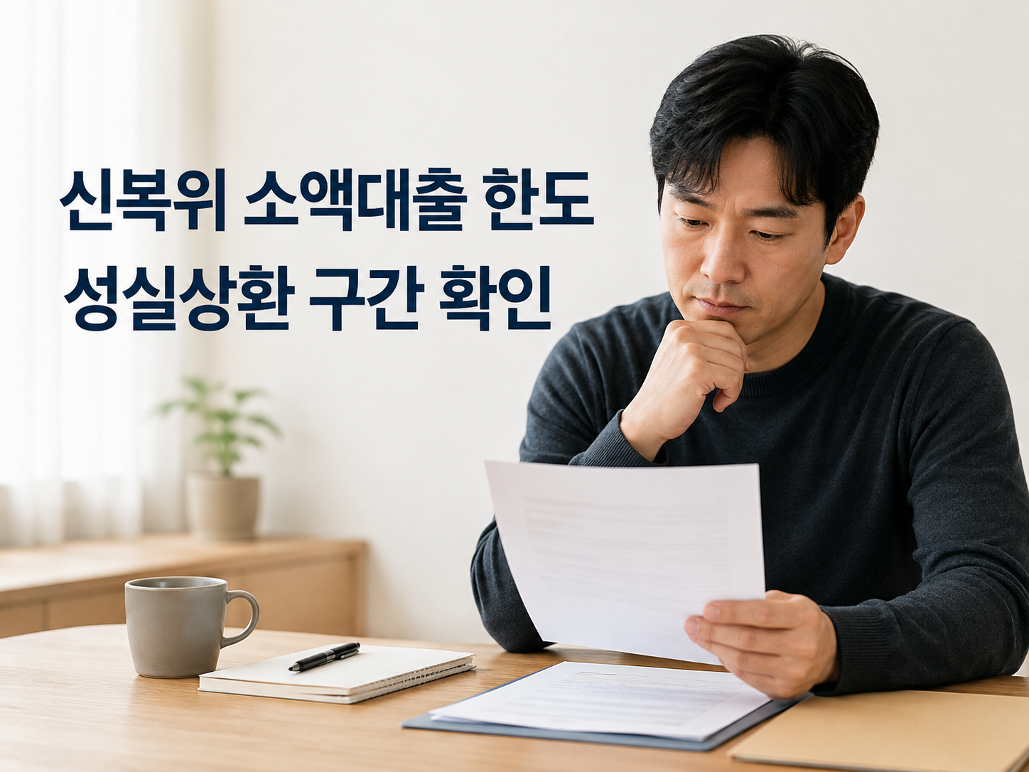 신복위 소액대출 한도 확인