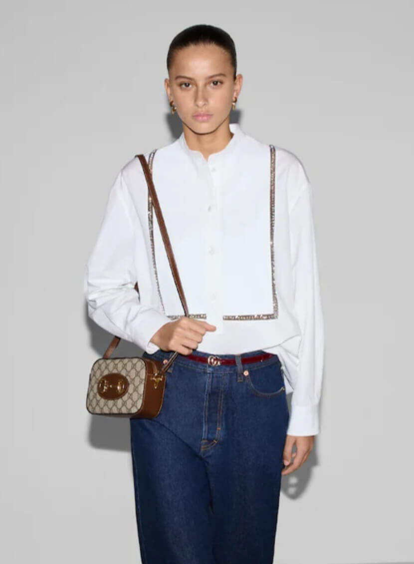 구찌 1955 홀스빗 스몰 숄더백 2