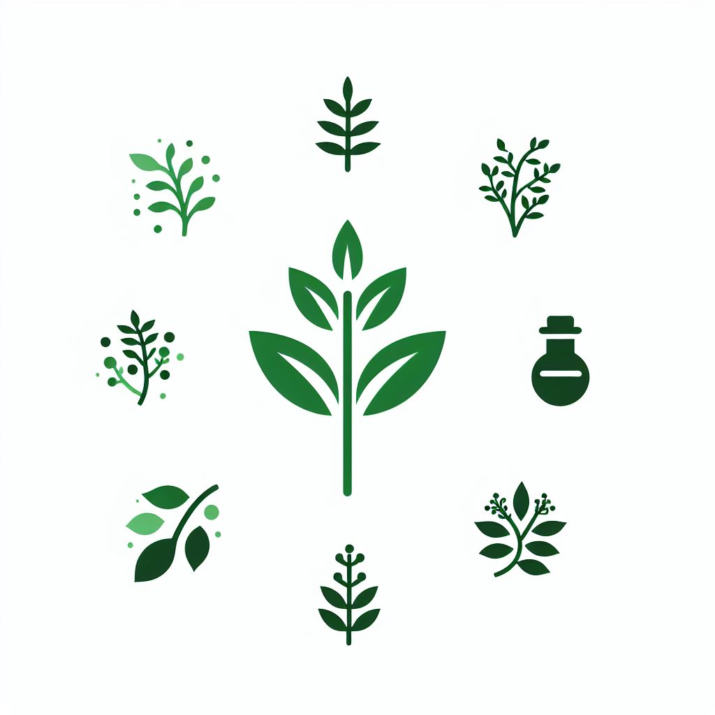 녹색 나물 로고 4