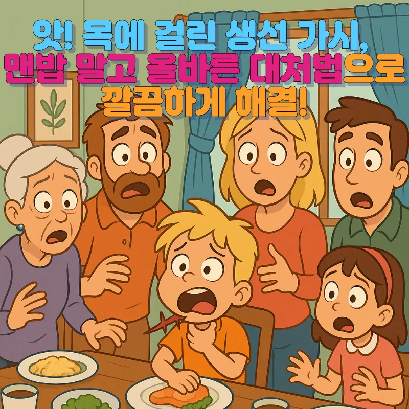 목에 걸린 가시 제거 방법