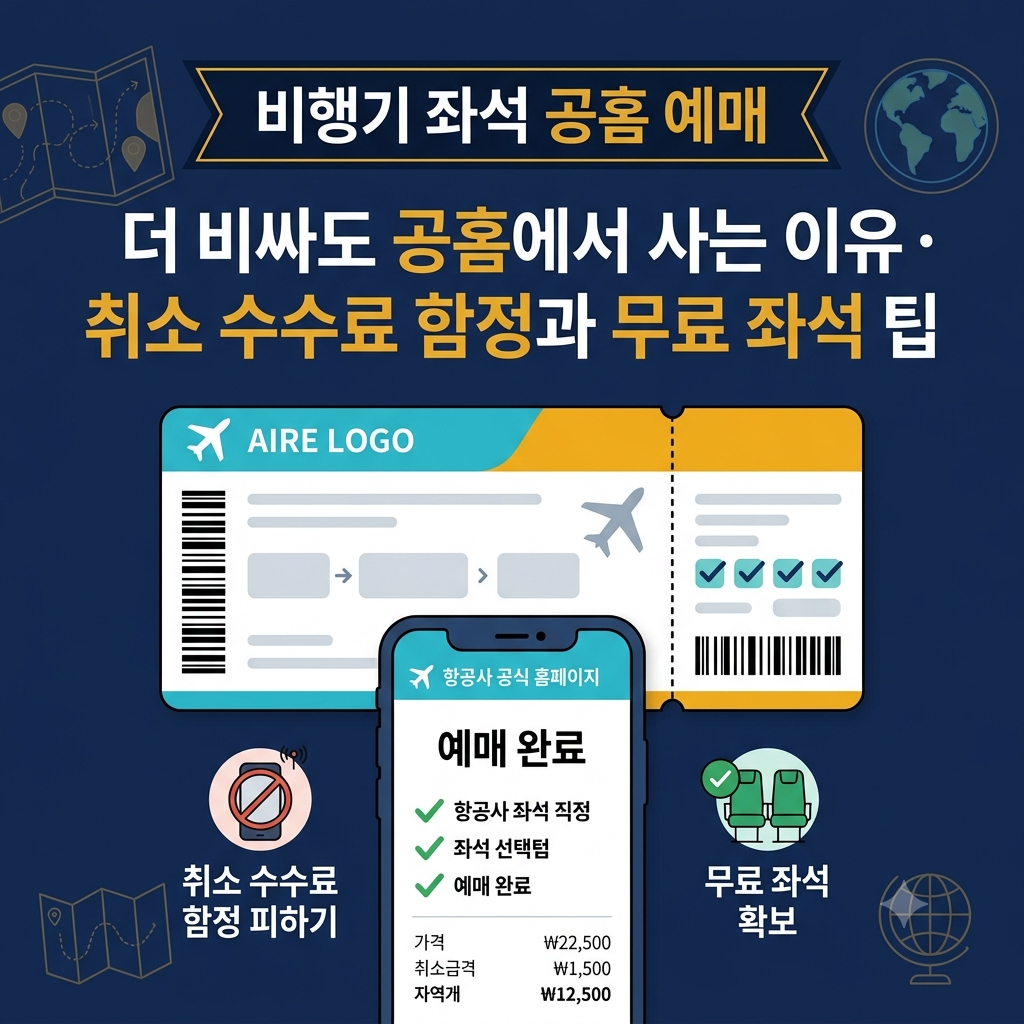 비행기 좌석 공홈 예매 이유