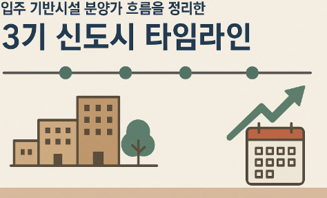 입주 기반시설 분양가 흐름을 정리한 3기 신도시 타임라인
관련 이미지