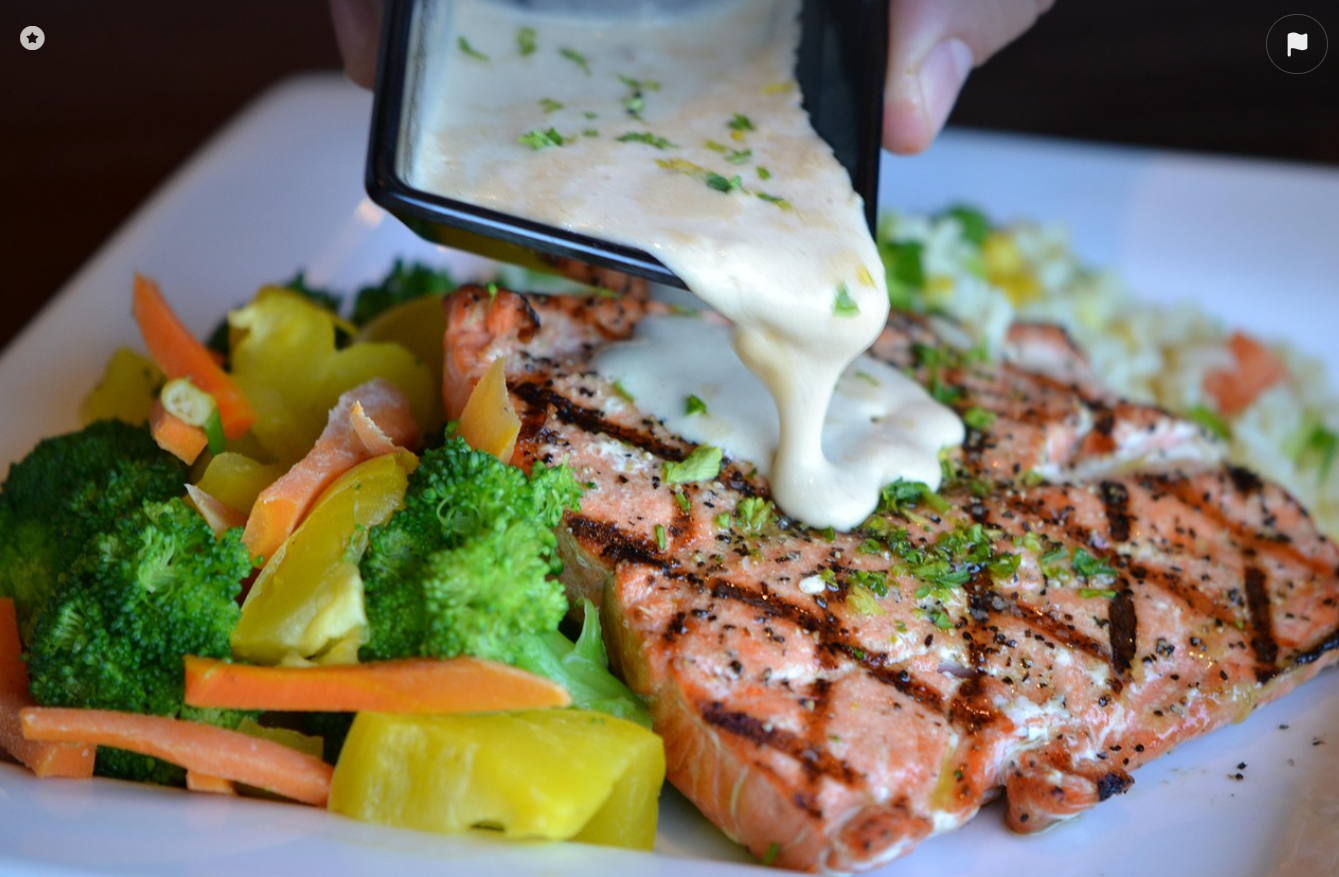 연어구이 브로콜리요리