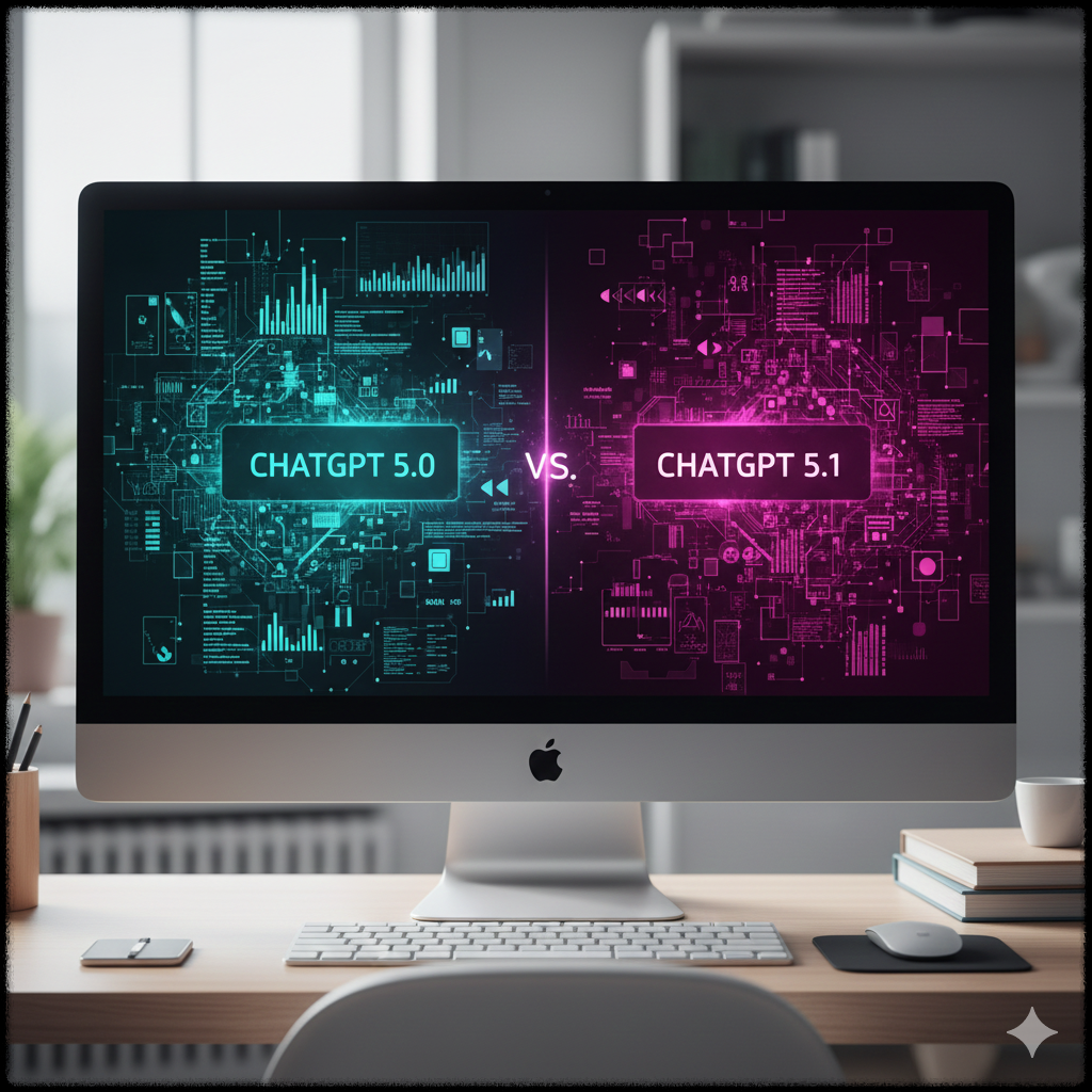 ChatGPT 5.0 vs 5.1 비교