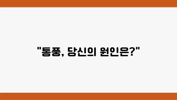 통풍 원인