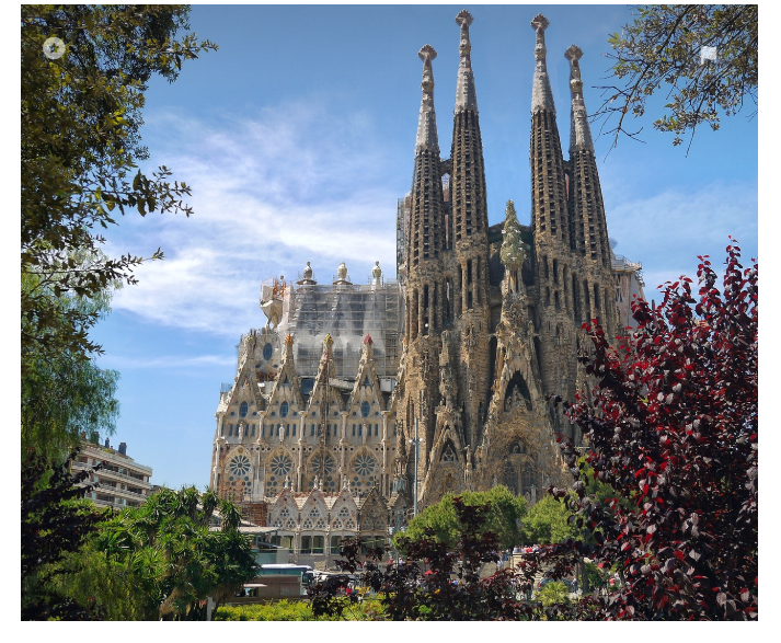 바로셀로나 사그라다 파밀리아 성당 가우디 건축물