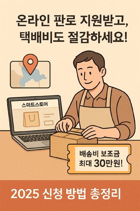 온라인 판매 택배비 지원 이미지