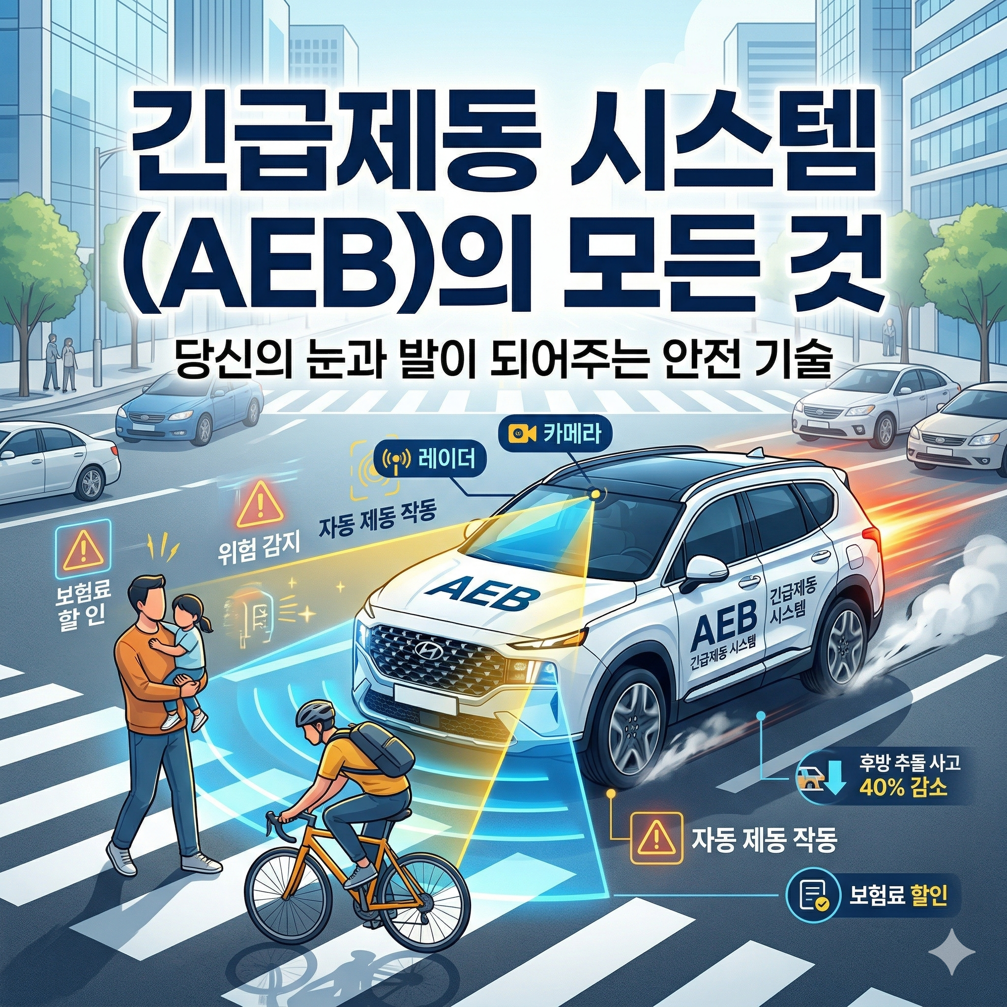 도로 위의 수호천사, 긴급제동 시스템(AEB)의 원리와 장점 완벽 정리