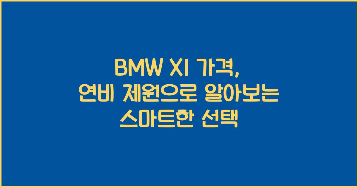 BMW X1 가격, 연비 제원