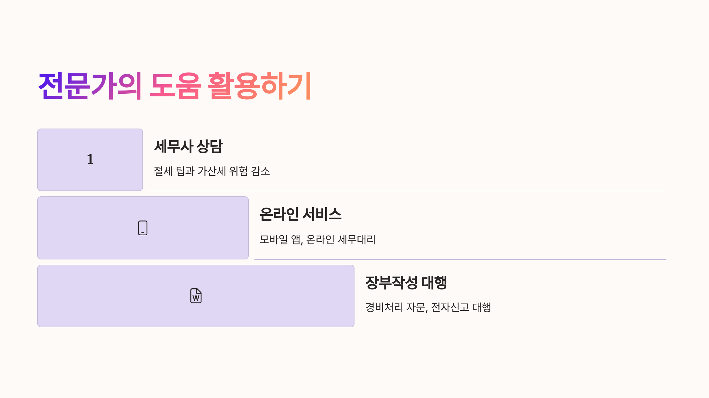 📊 전문가의 도움 활용하기