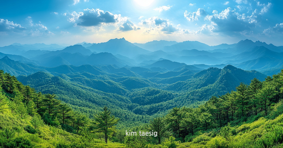 가리왕산의 사계절