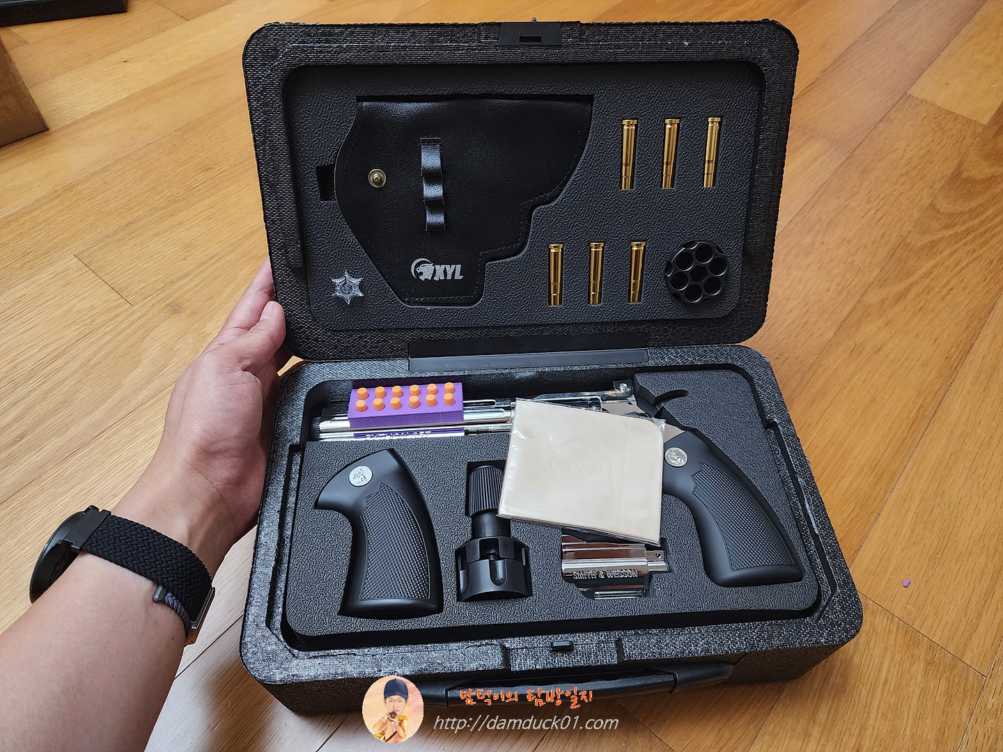 리볼버 메탈 탄피배출 너프건 스미스 & 웨슨 콜트 파이슨 권총, 롱