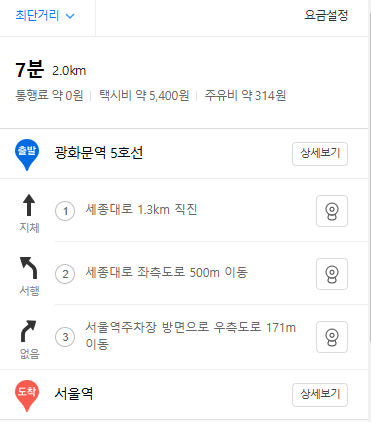 다음 빠른길 찾기 카카오맵 지도 사용 방법