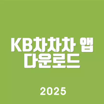 KB차차차 앱 다운로드