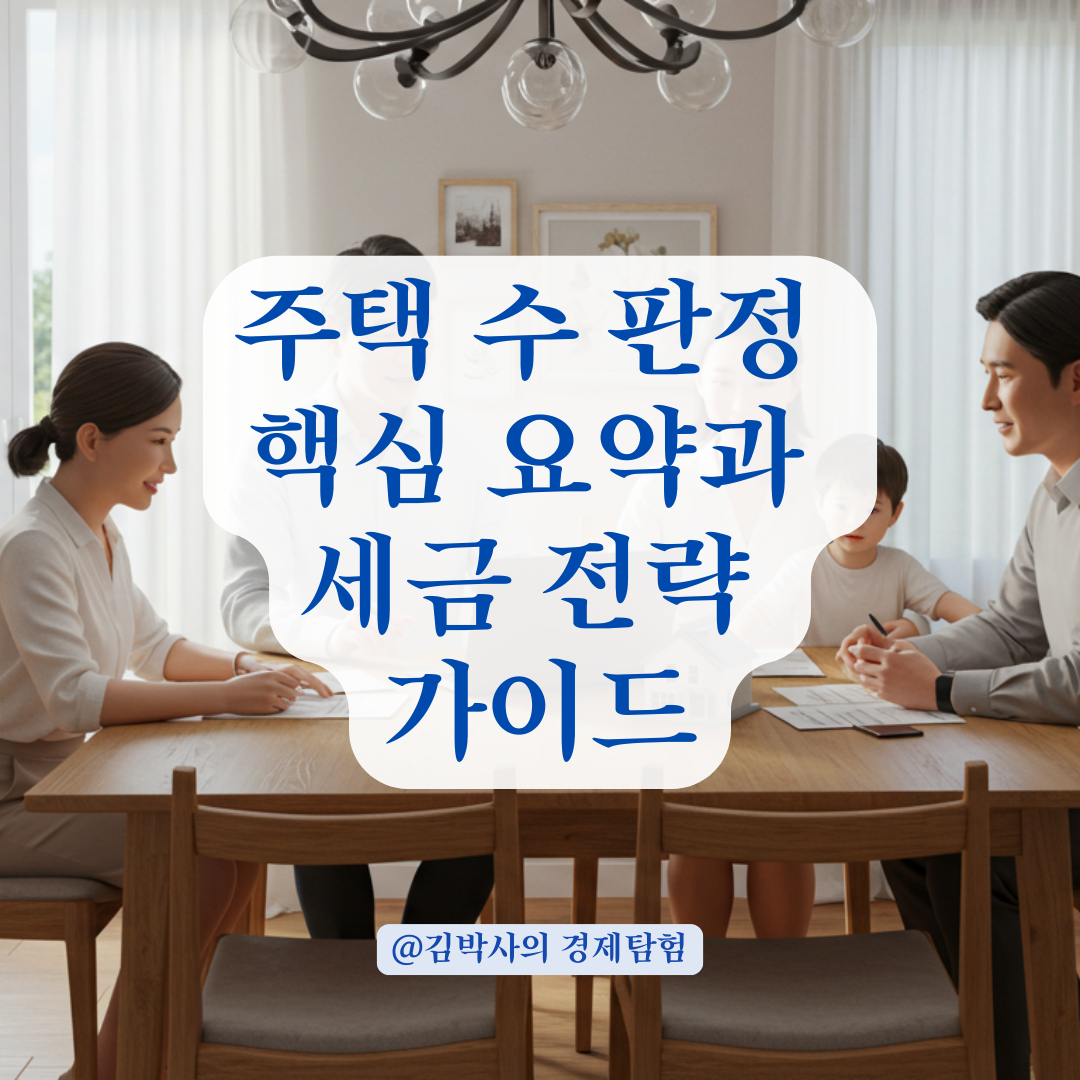 주소지와 보유 순서에 따라 달라지는 주택 수 판정, 사례로 쉽게 알아보기.