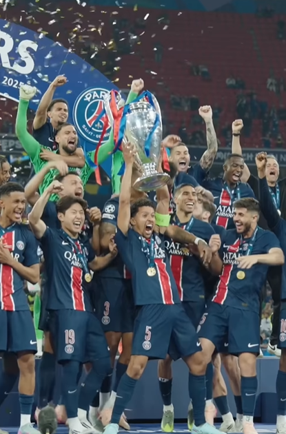 PSG 챔피언스리그 우승 인스타그램