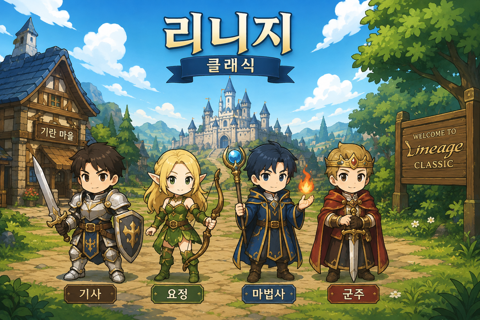 리니지 클래식 만화체 이미지