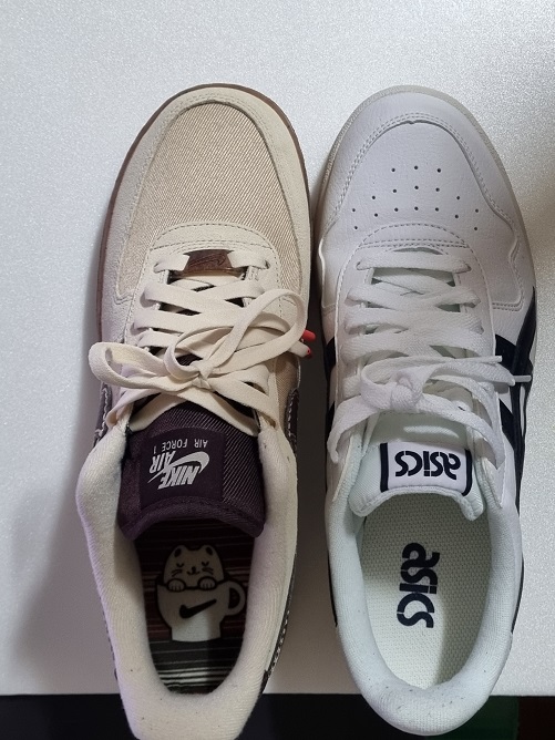 나이키 에어포스 운동화, 아식스 코트 S 스니커즈 운동화