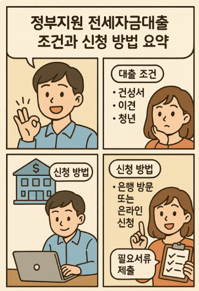 정부지원 전세자금대출 조건요약
