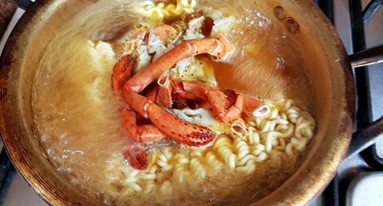 홈쇼핑에서 주문한 자이언트킹 랍스타