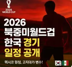 2026 북중미 월드컵 한국 일정