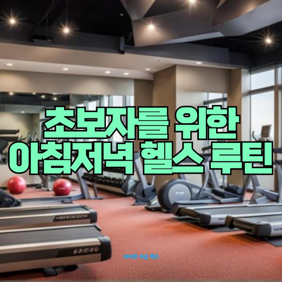 초보자를 위한 완벽한 아침저녁 헬스 루틴!