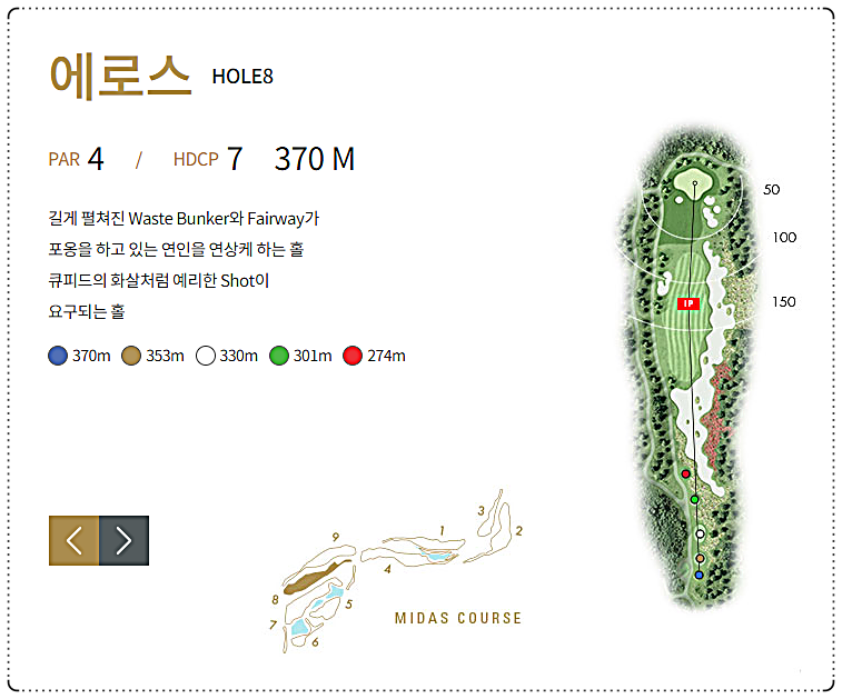이천마이다스CC 마이다스 코스 8번 홀