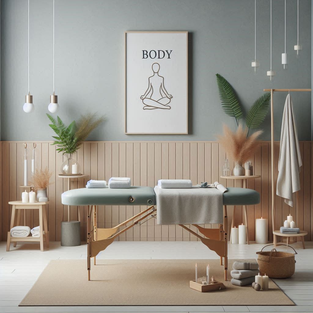 피부,체형관리 샵 배경