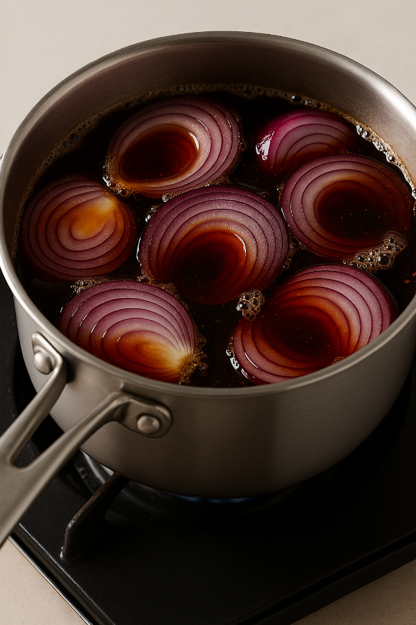 양파장아찌 만드는 사진